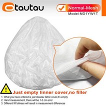 휴식용 1인용 패브릭 접는 눕는 의자 OTAUTAU 234567ft Pouf 삽입 라이너 커버 콩 가방 EPS 거품 내부 자이언트 소파 Sac 안감 세탁 워시 메쉬 ND1YW1T, Inner-mesh cover+D200cm-D6.5ft