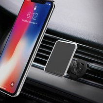 갤럭시 노트20/20 Ultra 에어컨 그릴 고정용 자석형 거치대, 1개, dl2302-블랙