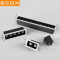SCON 41.5CM 22.5W 15 헤드 Led 라이트 바 보드 룸 상거래 사무실 현대 패션 라인 램프 CRI Ra85 실내 조명, 4000K_22.5W