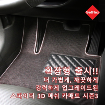 전차종 대응 자동차 매쉬매트의 혁신 더 업그레이드된 스파이더매트 시즌3, 오렌지, 1+2열, 순정형