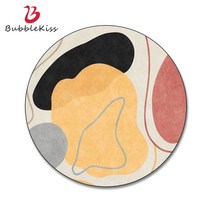 거품 키스 라운드 카펫 홈 맞춤형 러그 추상 기하학 패턴 침실 장식 카펫 morandi 디자인 침대 옆 도어 매트