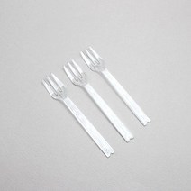 피크닉하우스 일회용 투명미니포크, 1세트, 10개
