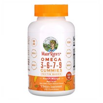 MaryRuth 비건 오메가3 아마씨 추출 식물성 오메가-3 젤리형 120개입