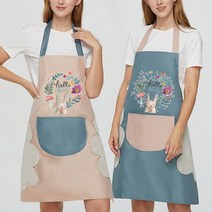 래빗 앞치마 1+1, 네이비+핑크