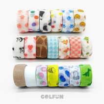 [GOLFUN] 골펀 골프 핑거밴드 자가접착 밴드 손가락 테이핑, 7. 블랙 판다