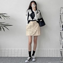 러블리감성 나언 코듀로이 미니 스커트 치마