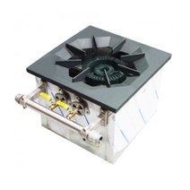 [키친코리아] 업소용 낮은렌지, LNG, 낮은렌지450(2열1구) 450x450x450