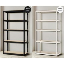 흔들림없는 철제선반 무볼트 베란다선반 철재조립식장식장 수납정리함 거실, 1개