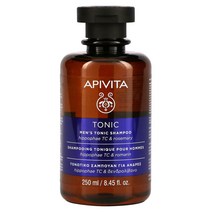 Apivita 남성용 토닉 샴푸 Hippophae TC 로즈마리 8.45 fl oz250 ml