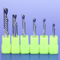 조절기 각도 10pcs 3.175 4 5 6 8mm AAA 왼쪽 나선형 밀링 커터 다운 컷 원 플루트 라우터 비트 CNC 엔드 밀 카바이드, 10Pcs 4x8