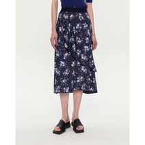 헤지스 네이비 러플배색 밴딩스커트 HSSK3B502N2 310346