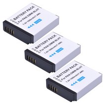 DMW-BLH7 BLH7E BLH7PP 배터리 및 TypeC LED 충전기 파나소닉 호환 Lumix DMC-GM1 GM5 GF7 GF8 GF9 LX10 LX, 06 3 batteries