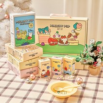 멜로팝 건조마시멜로우 시리얼 볼 선물세트 4종, 1. 선물 레인보우 110g