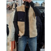 클라이드앤 공용 포켓배색 뽀글이 플리스 베스트