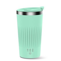 Apnoo USB 충전 원터치 오토믹스 텀블러 400ml, 블루투스 없이, 녹차녹색