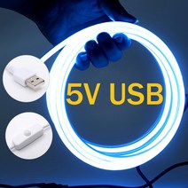 LED 네온플렉스 줄조명 USB 전원 DC 5V 유연한 네온 등 2835 120LED/m 리본 LED 스트립 빛 방수 사인 라이, 07 Pink_05 4 메터