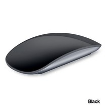 무선마우스 블루투스 무선 매직 마우스 2 슬림 아크 터치 인체 공학적 음소거 광학 USB 컴퓨터 애플 맥 pc용 초박형 레이저, [02] Black