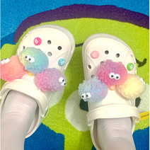 신발 악세사리 세트 폼폼 파츠 12pcs