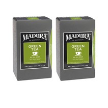 마두라 녹차 티백 50팩 75g Madura Green Tea Bags, 2팩