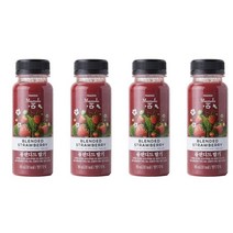 피코크 신선함이 가득한 블렌디드 딸기 190ml x4개 냉장