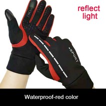 Hot Winter Gloves for Men Women Motorcycle Cycling Windproof Touchscreen Full Finger Non-Slip Warm H, [05] XXL, [09] type2-red
