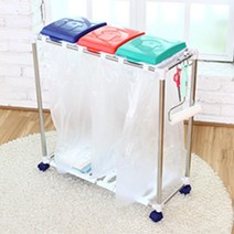 [Su♭] 둘더스 분리수거함 3단 업소용함 철제함 쓰레기 쓰레기통 휴지함 비닐함 가정용함 _Πj_ea, Φ본상품Φ, !기본상품!