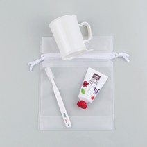 디자인아지트 주문제작 어린이칫솔 세트A 칫솔각인 어린이집 준비물 선물, 6~8세 일반모, 토끼