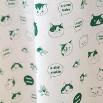 고양이삼촌 DIY 린넨 패턴지 데굴데굴 미니 (145X90cm)