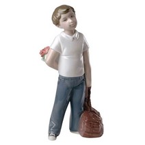 Nao by Lladro 야드로 나오 꽃을 든 소년 도자기 피겨린 I Thought of You