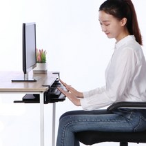 키보드트레이 트레이 회전 선반 각도 마우스, 검정 65 25CM 조절 가능