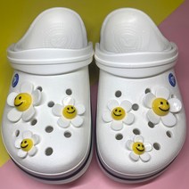 꽃 신발장식 6pcs 크록스 호환 데이지 파츠 악세사리