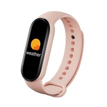 스마트워치 헬스워치 웨어러블 for xiaomi m5 smart watch men women 피트니스 스포츠 smart band fitpro version bluetooth, 소녀 핑크