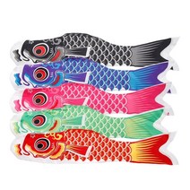 바람자루 윈드삭 풍향기 70cm 일본 잉어 windsock 깃발 물고기 깃발 연 잉어 nobori koinobori drop ship, 푸른, 1개