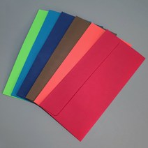 메리토리오 고급칼라봉투 (220x105mm) 10매묶음, 밍크지120g (밤색)