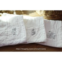 빅라벨 3겹 소창수건 (3장세트) 정련완료, 3개