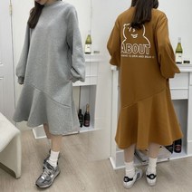 아이우먼 위쉬몰 TS 베어프린팅기모원피스 G264H201 빅사이즈