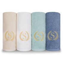송월타월 슈퍼클래스 S30 수건 130g 30수 면사, 스카이블루, 5개