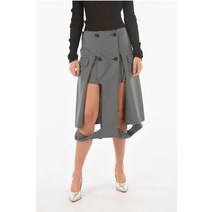 Maison Margiela MM1 더블 브레스트 HOUNDSTOOTH 스커트 S51MA0410 S52580 001
