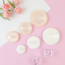순면 가루 파우더 팩트 퍼프 애끼 미니 대형 루스 노세범 분첩, 기본형, M