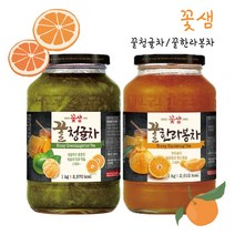 꽃샘 꿀한라봉차 1kg +꽃샘 꿀청귤차1kg 1+1