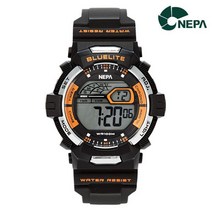 [정품보장] [신속정확] 네파(NEPA) [온라인단독] 네파 랩타임 스탑워치 듀얼타임.방수 학생.군인용 레져 스포츠시계 N347_BKOR 169024, 블랙오렌지 FREE