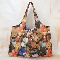 대용량 대형 마켓 식자제 마트 장 바구니 숄더 에코 쇼핑 백 가방 60cm 접이식, 1