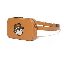 여성 골프 파우치백 숄더 스트랩 캐디 가방 볼파우치, 오렌지