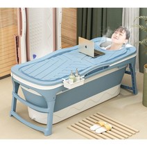 성인 접이식 간이 욕조 대형 이동식 1인 사우나 나혼자산다 전현무 소형 전신 반신 욕기 원룸 스파 사우나 뚜껑 스파 욕통, 핑크