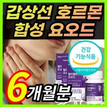 [식약처인증] 고용량 고함량 미국산 요오드 갑상선 호르몬 합성 건강 도움 영양제 보조제 티록신 아이오 다이드 iodide + 알 약 케이스증정, 6개월 / 3통 + 사은품