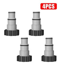 1/2/4/6pcs 풀 장목 어댑터 칼라 Intex 4000 후크 연결 토슈즈 지상 수영장 부품, 03 4pcsGray