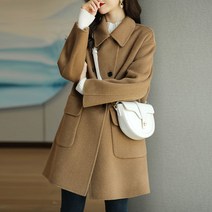 [클래식 추천] 가을/겨울 미디엄 롱 방한 날씬해 보이는 슬림 트렌치코트 코트