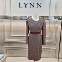 린 라운드넥벨트원피스