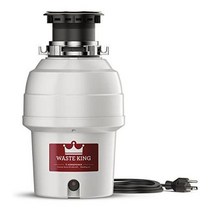 전원 코드를 사용한 폐기물 왕 L3200 쓰레기 처리 34 HP 회색, 3/4 마력