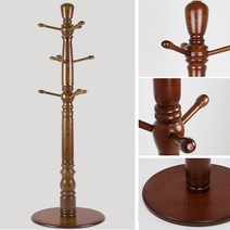 원목 스탠드 옷걸이 행거 수납 물푸레 나무 스탠딩 인테리어 엔틱 아지오퍼니처 몽실이, 1개